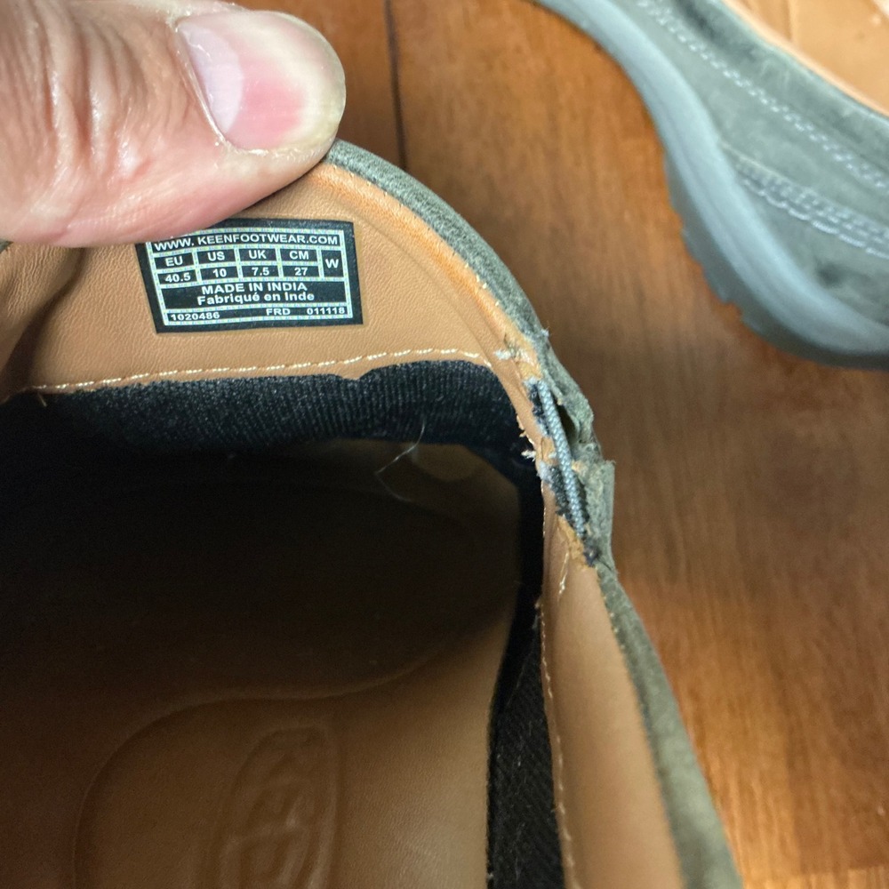 KEEN Presidio II Mule Womens 10 Gray Nubuck Leather Slip On Clog Shoes 1020486 - Picture 4 of 9